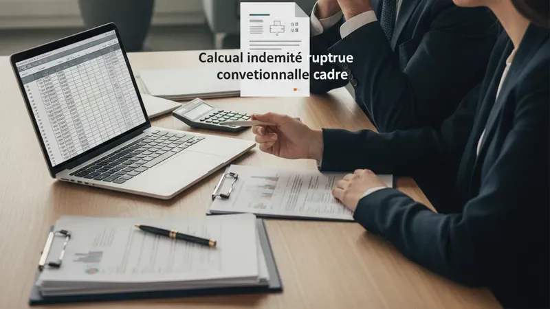 Calcul indemnité rupture conventionnelle cadre : méthode